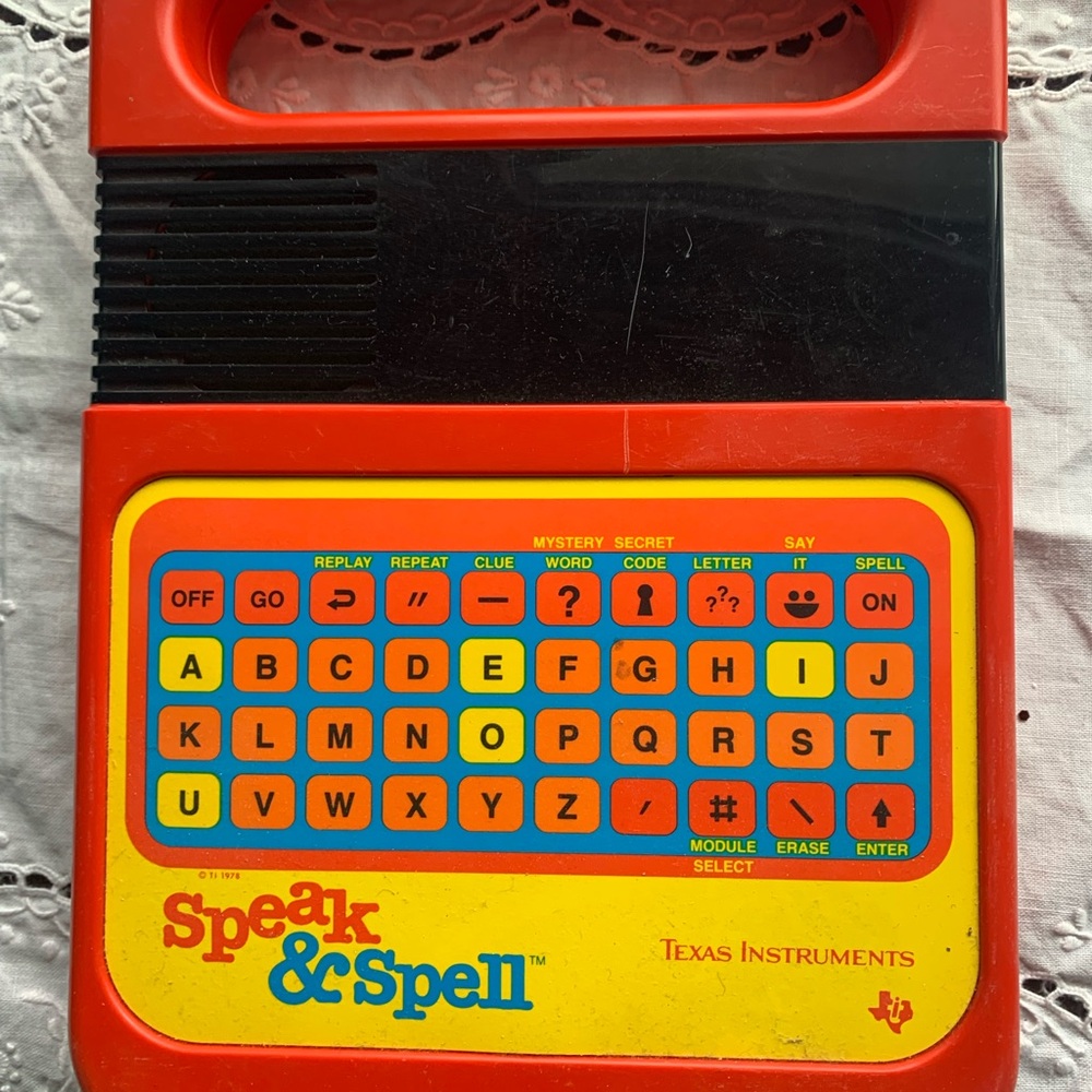 Texas Instruments Speak & Spell - Red and Yellow